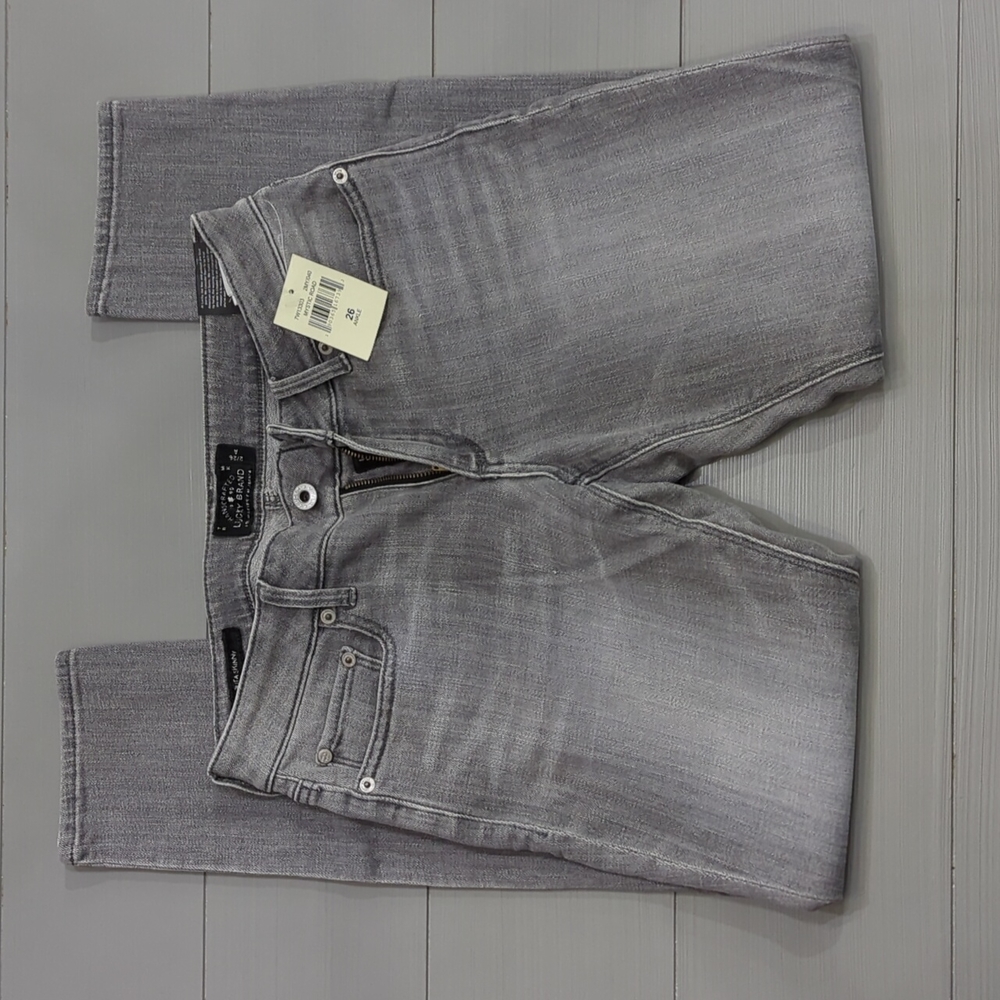 NWT Lucky Brand Lolita Grey Skinny Ankle Jeans Mystic Road Size 2 / 26 /A